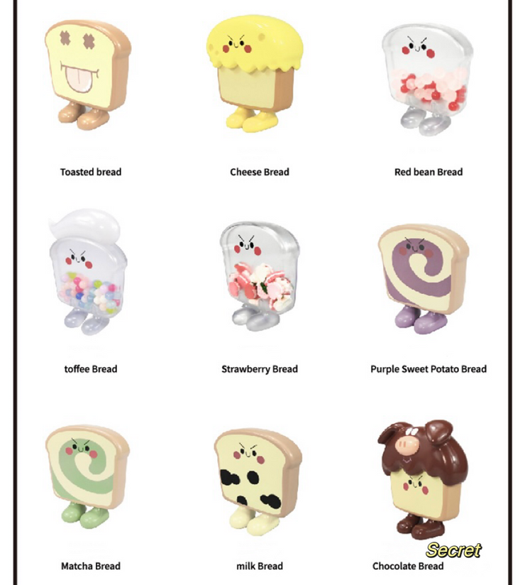 【Discontinue】Toas Bread 1 - Bread Planet and Friend Series Mystery Box Blind Box Toy Figure