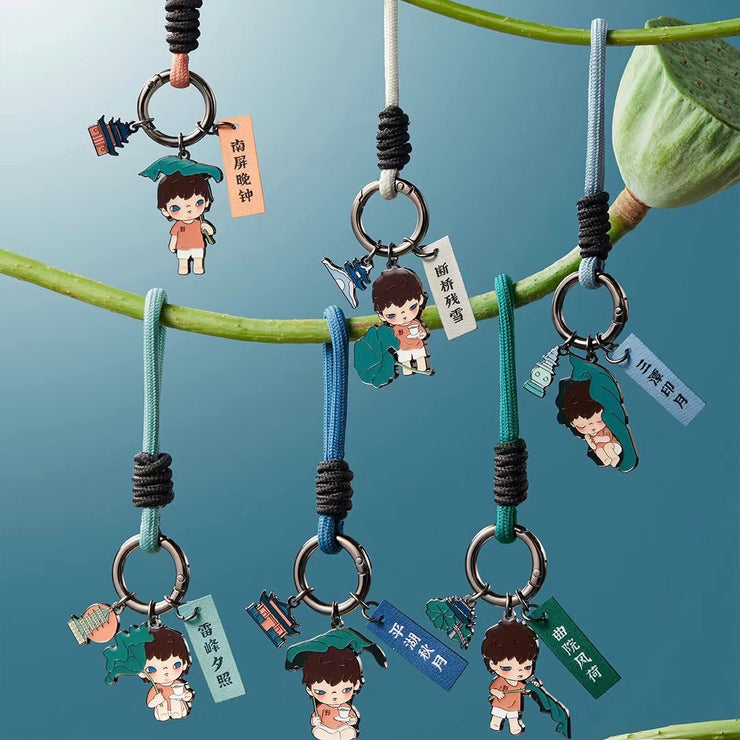 【Hangzhou Limited】Hirono Lotus Leaf Key Ring Key Chain Ornament