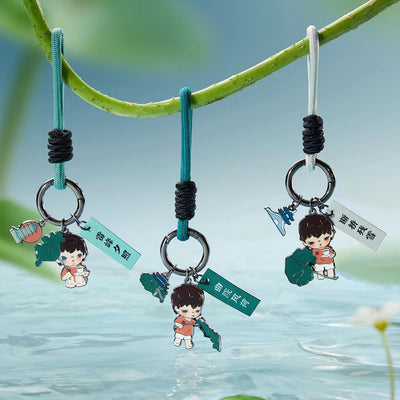 【Hangzhou Limited】Hirono Lotus Leaf Key Ring Key Chain Ornament