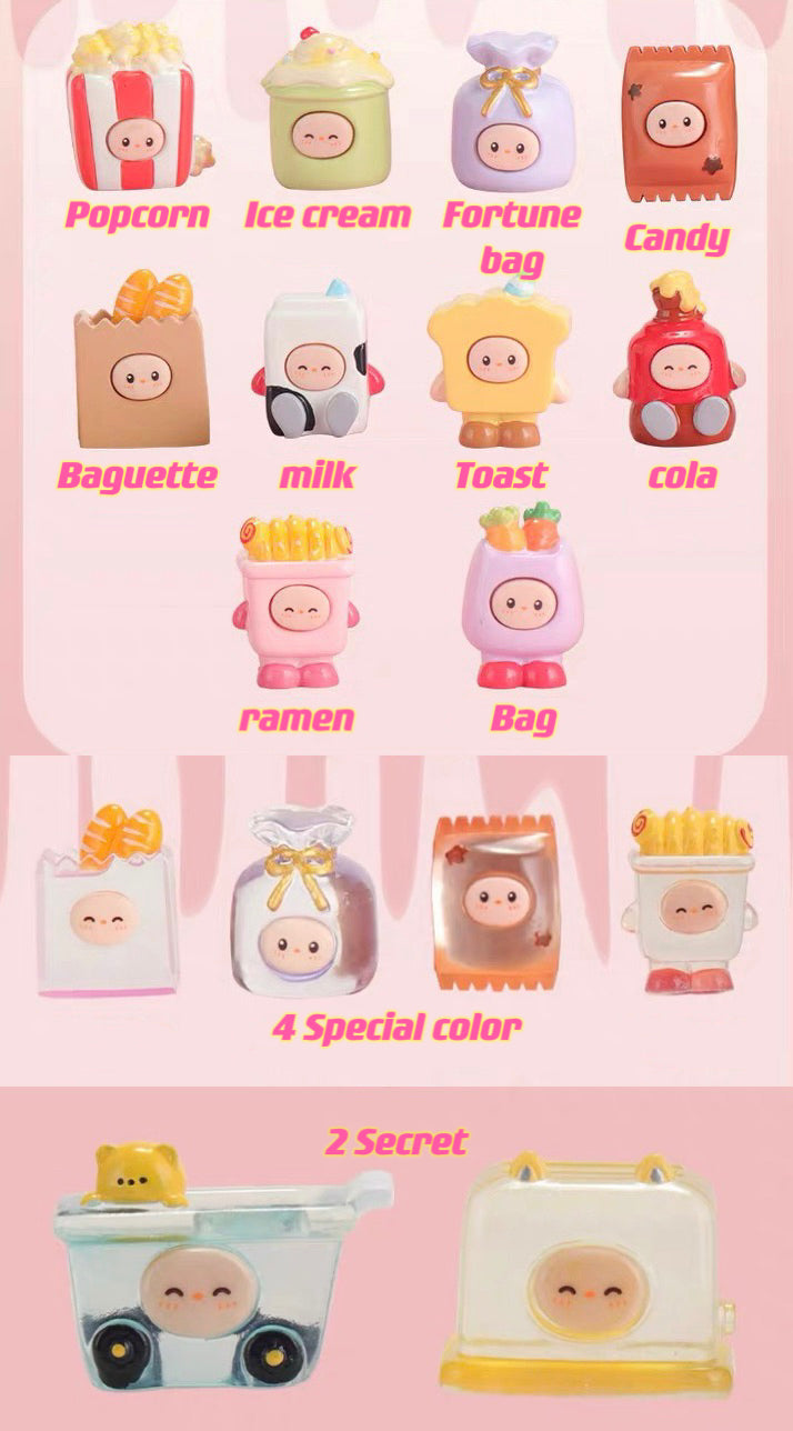 24h Convenience Store Bean Charm Blind Bag Mystery Bag Mini Toy Figure