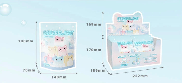 Square Cat 2 - Folding Series Mini Bean Charm Blind Bag