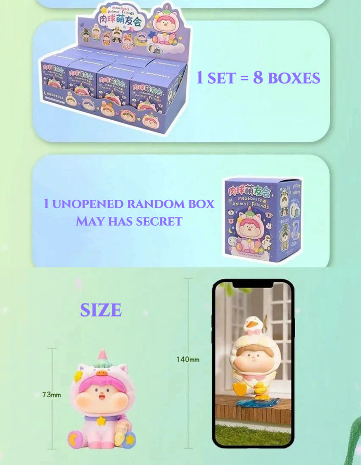 Meatball - Animal Friends Series Mystery Box Blind Box Toy Figure