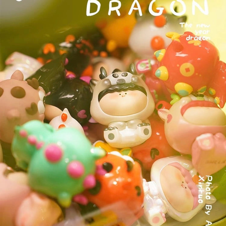 (Free shipping) Amlls Dragon Bean - The Year of Dragon Series Mystery Box Blind Box Toy Figure