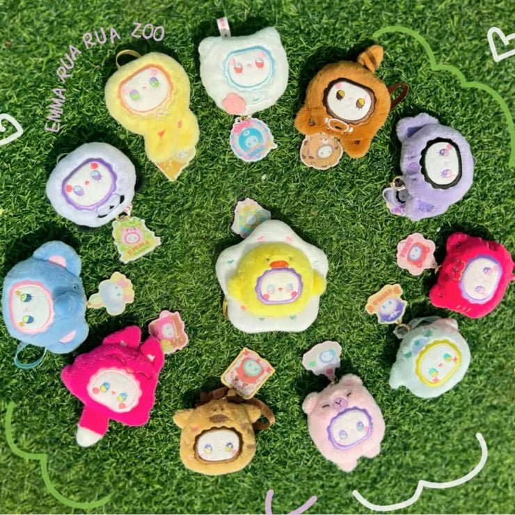 Emma Perfume Bag Plush - Animal Kingdom Rua Rua Zoo Series Mystery Box Blind Box Plush Toy Key Ring