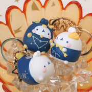 【Promotion】 Molang Rabbit - Star Sign Series Key Ring Key Chain Toy Figure