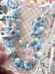 【Handmade Custom Beads】Phone Chain Bag Chain Key Ring Ornament Skullpanda Dimoo