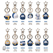 【Promotion】 Molang Rabbit - Star Sign Series Key Ring Key Chain Toy Figure