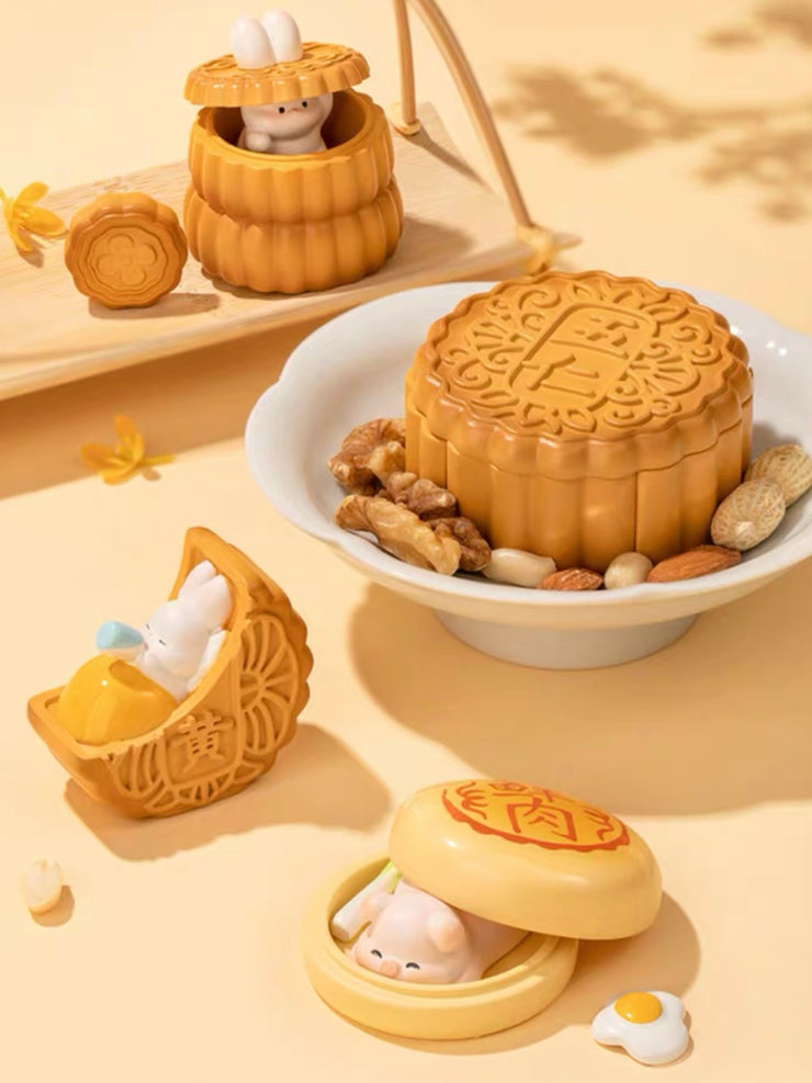 【2024 Mid-autumn Festival Limit】Rabbit Mooncake Series Toy Figure Confirmed Design