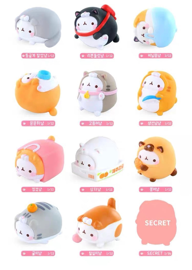 Molang Rabbit 5 - Cat Cosplay Series Mystery Box Blind Box Toy Figure