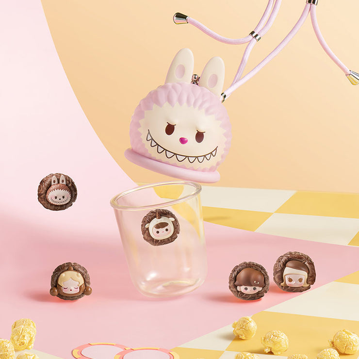 【Popland Beijing Limit】Popcorn Bean Set - Skullpanda Labubu Pucky Dimoo Molly Bottle Hanging Card