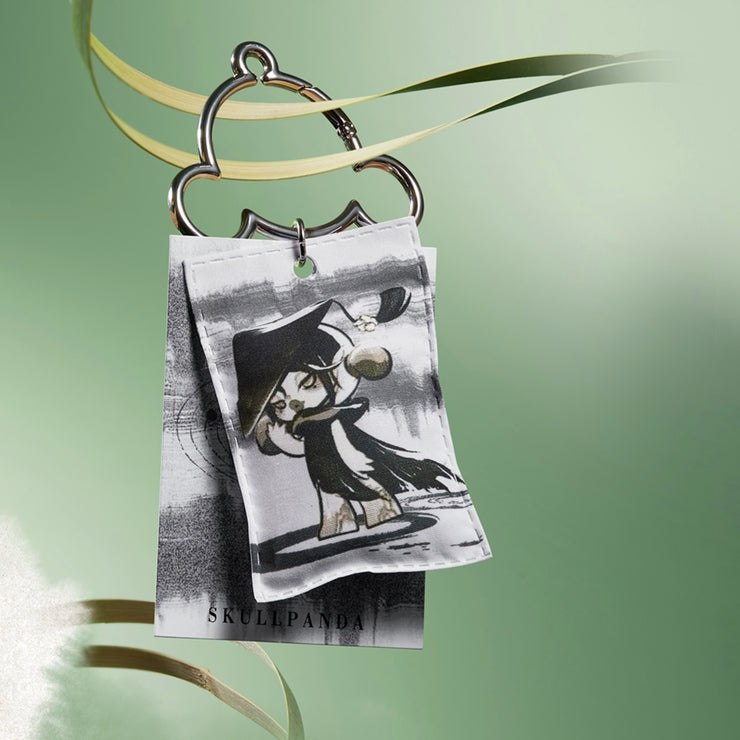 Skull Panda Sachet Pendant Perfume Bag - Ink Plum Blossom Series Mystery Box Blind Box Perfume Bag Key Ring Ornament