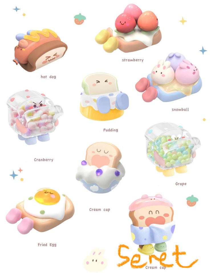 【Discontinue】Toas Bread 2 - Bread Planet and Friend Series Mystery Box Blind Box Toy Figure