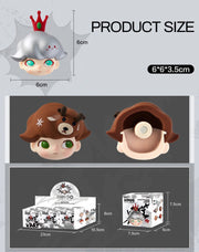 【Promotion】 Dimoo Fridge Magnet - Retro Series 3D Fridge Magnet Mystery Box Blind Box