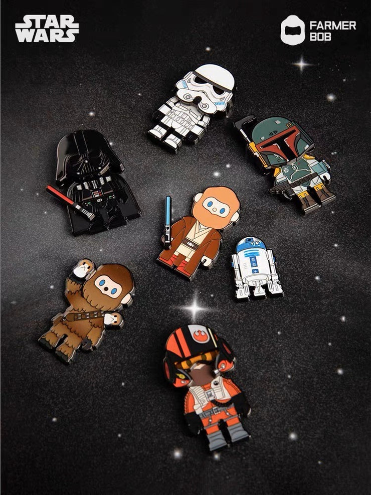 Farmer Bob Badge - Star War Find the Force Series Mystery Box Blind Box Badge Pin