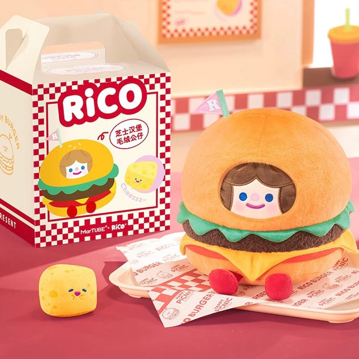 【Pre-order 3 Days】RiCO Burger Plush Big Size Toy