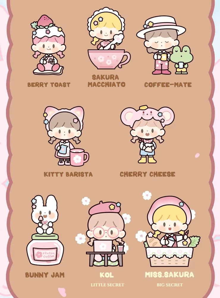 【Discontinue】zZoton - Cherry Blossom Cafe Series Mystery Box Blind Box Toy Figure