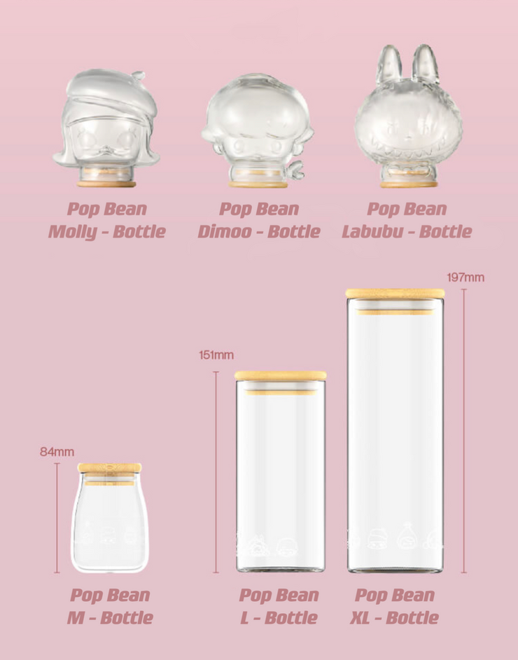 【Pre Order】Pop Bean Bottle - M / L / XL / Molly / Dimoo / Labubu Special Shape